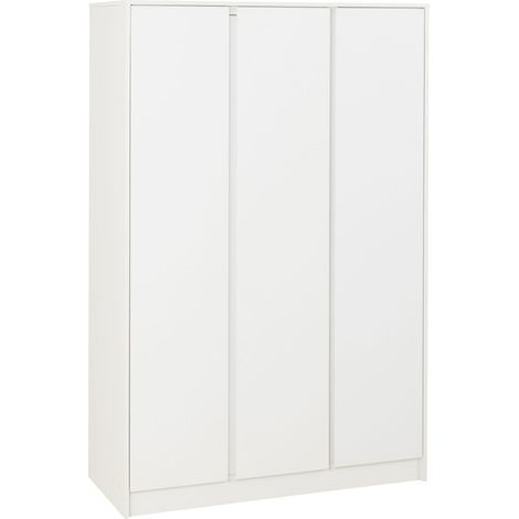 Malvern 3 Door Wardrobe - L50.5 x W115 x H180 cm - White