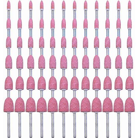 72 Meules En Oxyde D'aluminium Mches De Ponage Avec Tige De 1/8" Compatible Avec Dremel Pour Meulage, Polissage Barbage Mtaux (1/4)