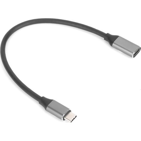 Câble d'extension USB-C HD 4K USB
3.1 PD mâle-femelle, 3 A, 60 W, 0,25 m (1/5)