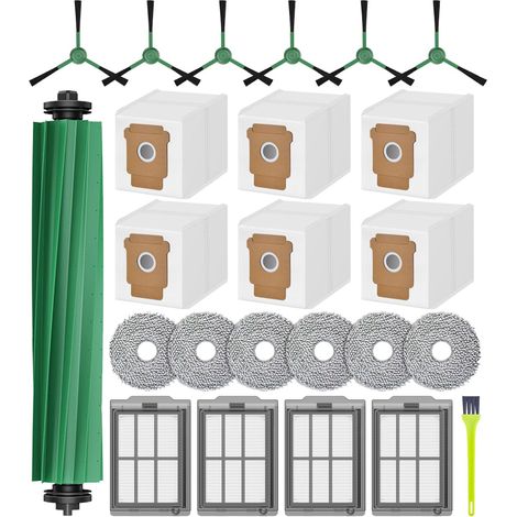 Kit 24 Pièces Rechange iRobot Roomba Plus 505 405 Combo - Sacs Brosses Filtres Lingettes (1/5)