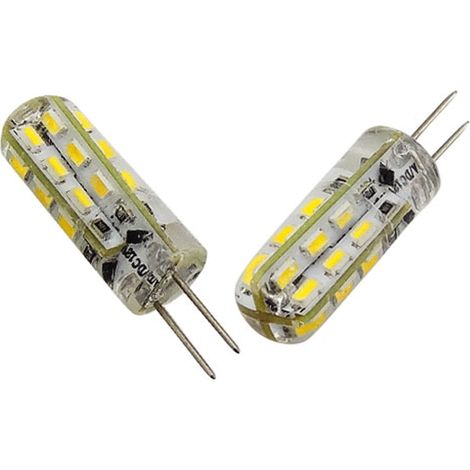 Lampe LED G4 silicone 1W5 12VDC blanc froid diamètre 9,5 mm (1/2)