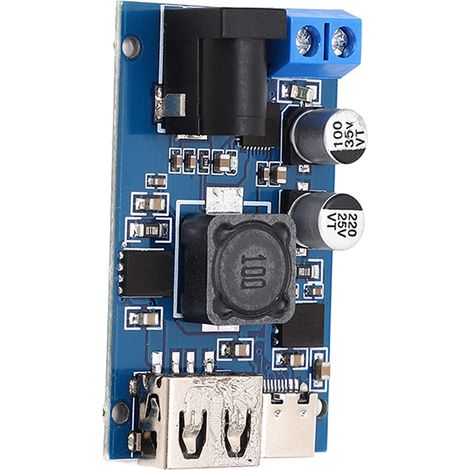 Module d'alimentation DC-DC pour véhicule, abaisseur vers module de charge rapide intelligent QC3.0 pour téléphones portables, entrée multiprotocole PD3.0 DC8,2-32V, sortie DC3-20V. (1/5)