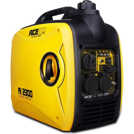 Energy 2000W Silent Inverter Generator Set 19.8 kg 230V USB Outlets Overload Protection Generator Gasoline Inverter 4 Stroke Portable for Home and Camping Use (1/5)