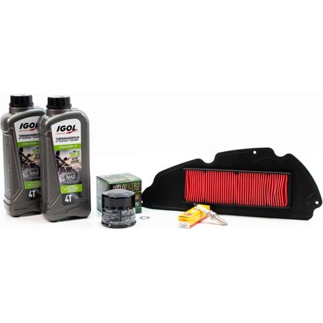 Kit Révision Filtres Bougies pour HONDA NSS FORZA 300 de 2018 à 2020 - IGOL PROPULS EVOLUTION 10W30 2L