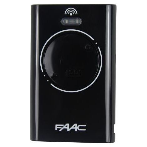 Émetteur de télécommande 2 canaux – Fréquence 868,35 MHz – Portée longue – Système SLHP LR – Compatible motorisations FAAC
