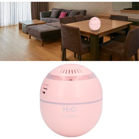 Humidificateur de verre USB, boule spatiale, lampe de course, tasse colorée, humidificateur USB, mini gobelet, humidificateur d'air, rose. (1/5)
