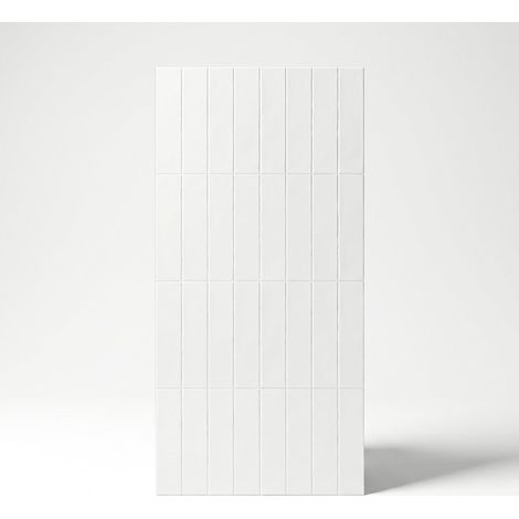 Carrelage Mur Ceramic Connection White Mate 7,5x30 cm (1/5)