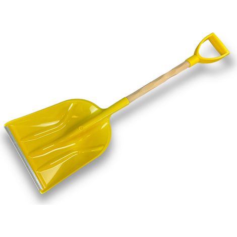 Pelle à neige légère et démontable plastique 25 cm  lame métallique - Quantité x 1 - 25 cm - Jaune (1/5)