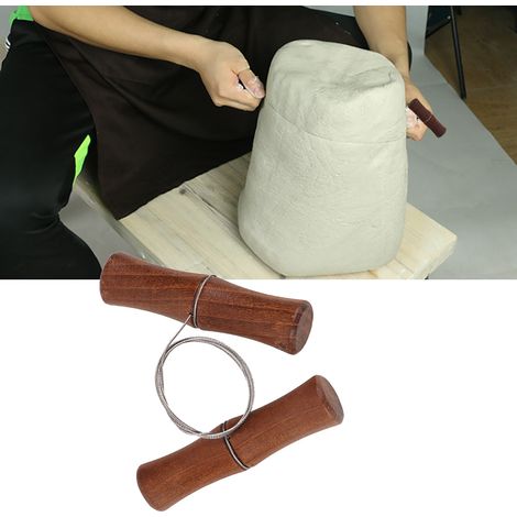 corde à découper l'argile, fil à découper l'argile, coupe-argile, outils de poterie (1/5)