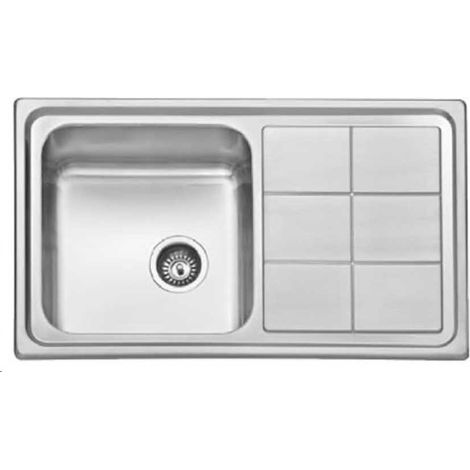 Evier Madrid Square Inset 86 x 50 - 1 cuve - Acier inoxydable