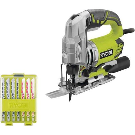 Pack RYOBI seghetto alternativo elettrico 680W RJS1050-K - Set di 10 lame RAK10JSB