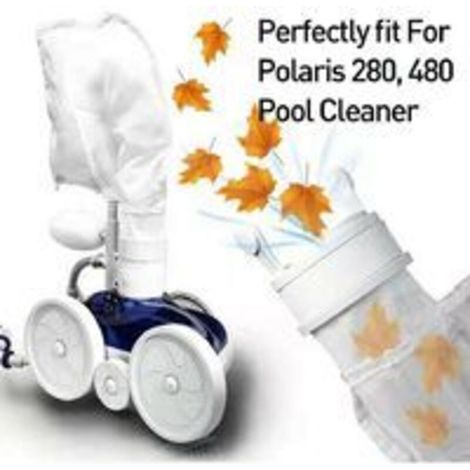 Compatible avec l'aspirateur de piscine Polaris 280 480, sac filtrant Arctic Star, pièces de filtre, sac en filet, DOLASO