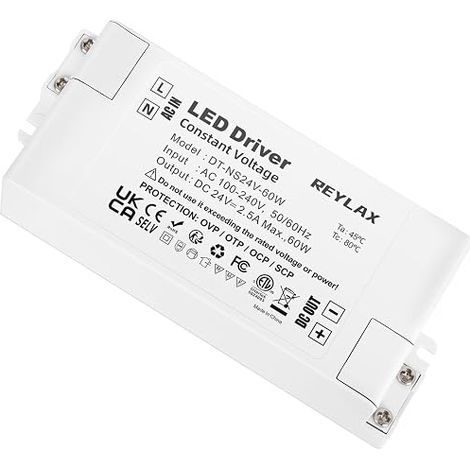Transformateur LED 24V 60W, Transformateur 220V 24V 2.5A (1/5)