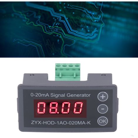 Générateur de signal de courant rotatif 0-20 mA, source pour automate programmable, servomoteur de vanne, transmetteur de fréquence réglable, instrument de contrôle, tube numérique 15-28 V CC (1/5)