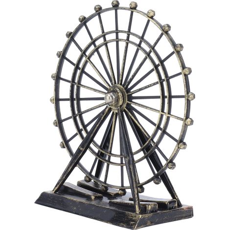 Décoration de bureau en forme de grande roue - Statuette de grande roue ornementale pour la maison ou le bureau (1/5)