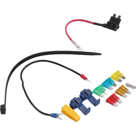 Porte-fusible automobile à lame, kit avec fusibles 5A 10A 15A 20A 25A et 30A, pour voiture, bateau, camion (1/5)