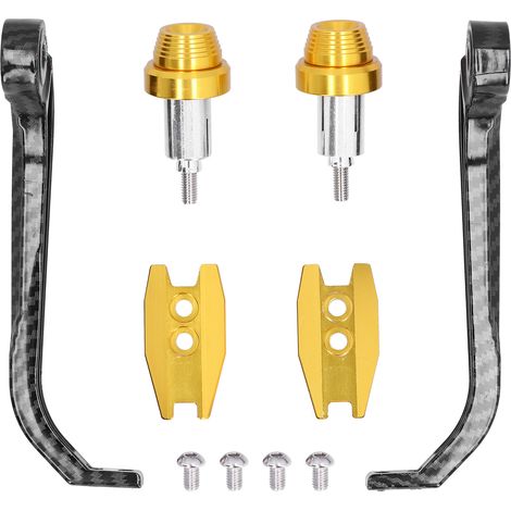 Paraurti anteriore per moto AKLOSIPY, in fibra di carbonio e lega di alluminio, 22 mm / 0,87 pollici (ORO) (1/5)