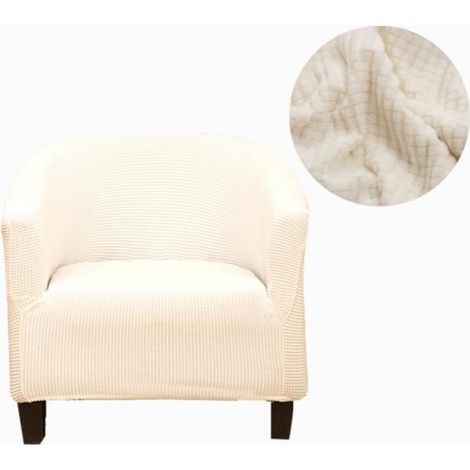 Housses de fauteuil - Noname - Extensibles - Blanc - Contemporain - Intérieur (1/4)