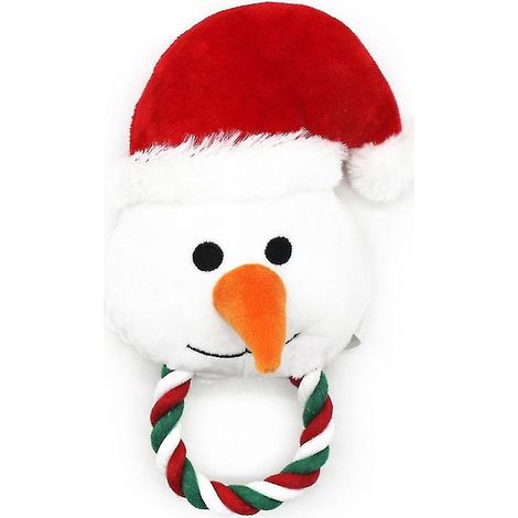 Jouet de dentition interactif pour chien, corde en peluche, jouet à mâcher, cadeau de Noël (1/4)
