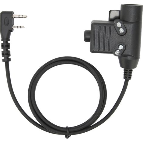 TK Head U94 PTT für Kenwood TK3107, kompatibel mit Baofeng UV5R BF888S und WLN KDC1, Walkie-Talkie-Headset