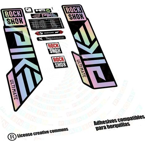 Pegatinas, vinilo duradero, diseños personalizables, holográficas ARCOÍRIS (1/2)