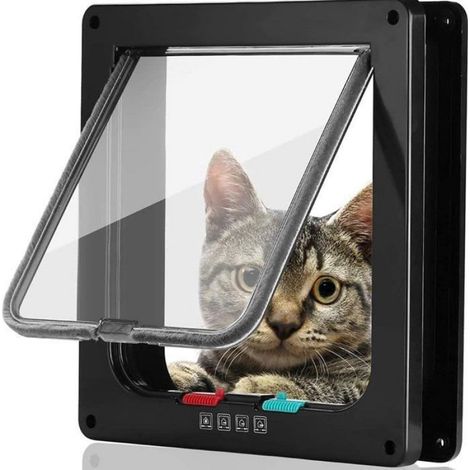 Chatière pour animaux - chatière pour chien - chatière pour moustiquaire - fermeture magnétique - cou (1/5)