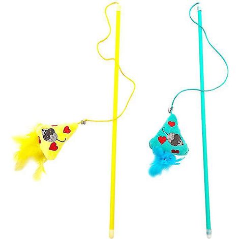2 Stück Katzen-Spielstäbchen