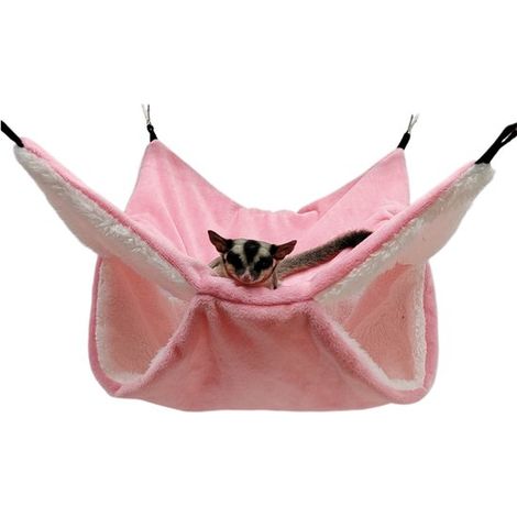 Amaca per animali domestici, amaca in peluche a doppio strato per scoiattoli volanti, sacco a pelo sospeso per scoiattoli volanti, amaca per dormire per animali domestici, per topi (1/5)