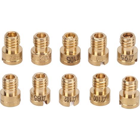 10 pièces Gicleurs Principaux en Métal 82-105 pour Scooter GY6 50cc 139QMB Mobylette (1/5)