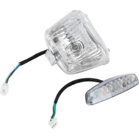 Lampe arrière 12V pour moto, style dinosaure, adaptée pour quad 50cc 70cc 110cc (1/4)