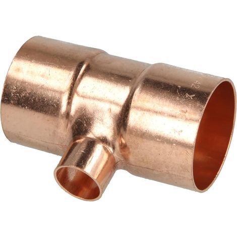 Raccord à braser cuivre té réduit 42 x 18 x 42 mm