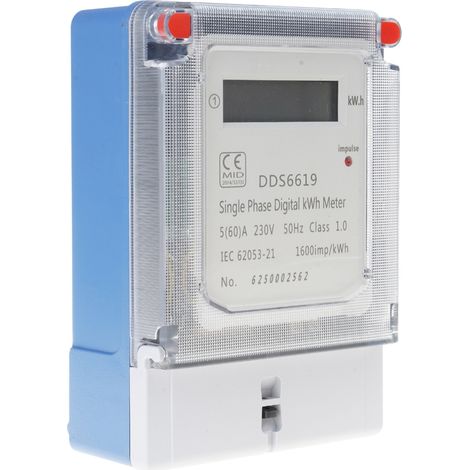 Compteur d'électricité domestique mural avec écran LCD pour une gestion efficace-AquaForge (1/5)