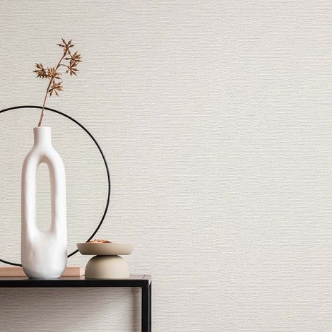 Papier peint intissé Blanc - 25,00 x 1,06 m (1/4)