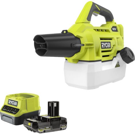 Confezione RYOBI 18V One Plus 2L Fogger - RY18FGA-0 - 1 batteria 2.0Ah - 1 caricatore rapido RC18120-120