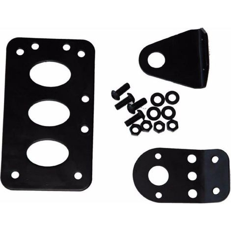 Support Plaque D'immatriculation - Acier - Montage Horizontal Ou Vertical - Pour Moto - 18 X 10 Cm - 1 Pièce (1/2)