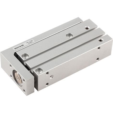 Cylindre pneumatique double effet pour table coulissante avec rail de guidage linéaire de précision MXH16 60 (1/5)