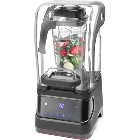 HENDI Digitaler Mixer mit Schallschutzhaube, 2,5L, Schwarz, 220-240V/1680W, 250x300x(H)546mm (1/5)
