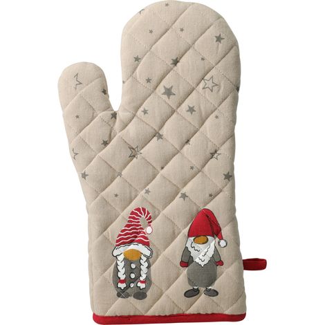 Gant de cuisine en coton avec motif de lutin, 31×18 cm