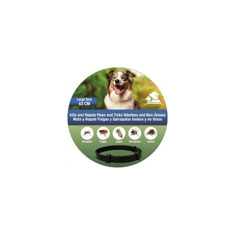 Collier antiparasitaire pour chien – Protection 8 mois contre puces, tiques, moustiques – Étanche et sans irritation – 68 cm
