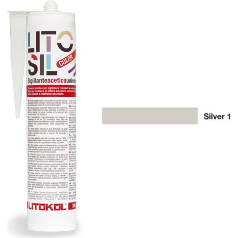 Silicone coloré Litosil Color LITOKOL Silcone coloré Litosil Color LITOKOL Silver 1 (Gris clair)