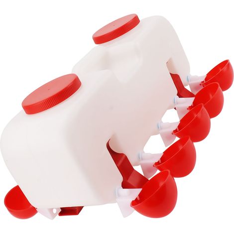 Abreuvoir de poulet 10l, distributeur d'eau Semi-automatique pour volaille, accessoires pour canards et oies (1/5)