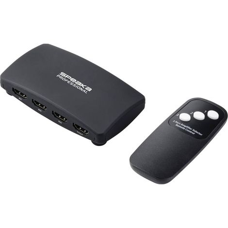 SpeaKa Professional SP-HDS-200 3 ports Switch HDMI avec télécommande UHD 8K @ 60 Hz, UHD 4K @ 120 Hz (1/4)