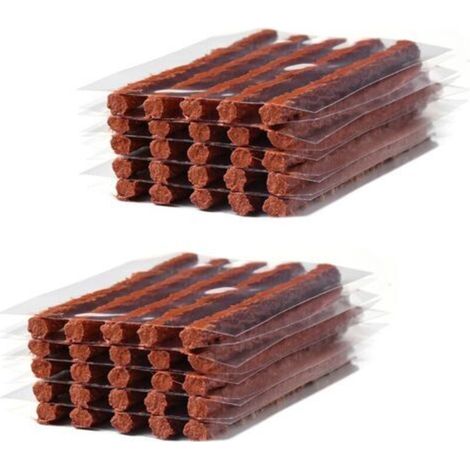 50 Pieces kit Reparation Pneu Voiture,Kit Reparation Pneu,Bandes de Réparation de Pneus,Essential Emergency Tool for Quick and Easy Tire Fixes (1/5)