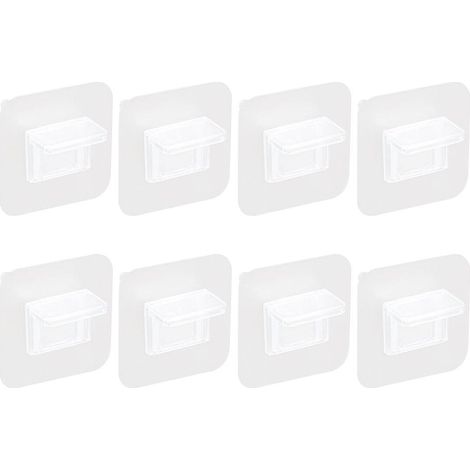 Lot de 8 crochets multifonctionnels sans clous pour cloisons et rangements à la maison (1/4)