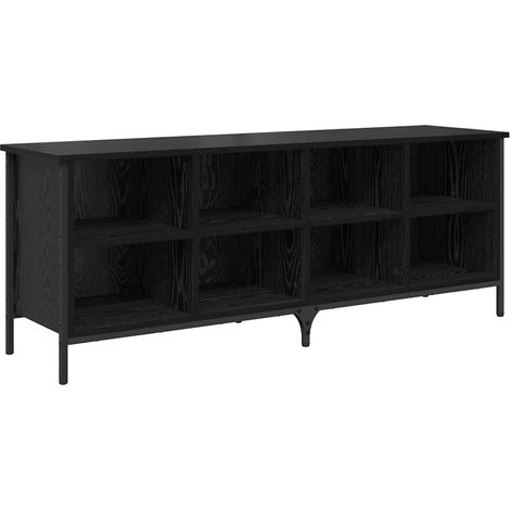 Maison Exclusive - Mobile per scarpe con lo scaffale Rovere Nero 131 x 35 x 50 cm