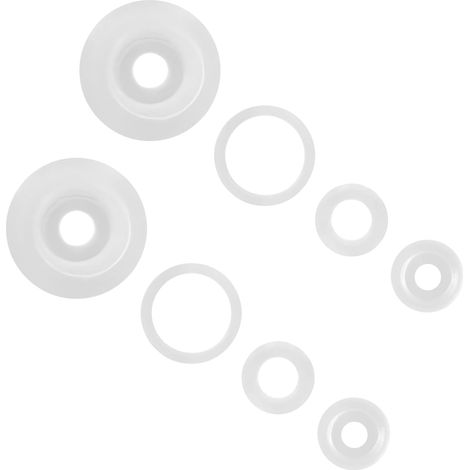 Lot de 8 Joints Universels pour Autocuiseur Électrique, Anneau de Joint en Silicone Transparent, Bague d'Étanchéité Anti-Fuite (1/5)