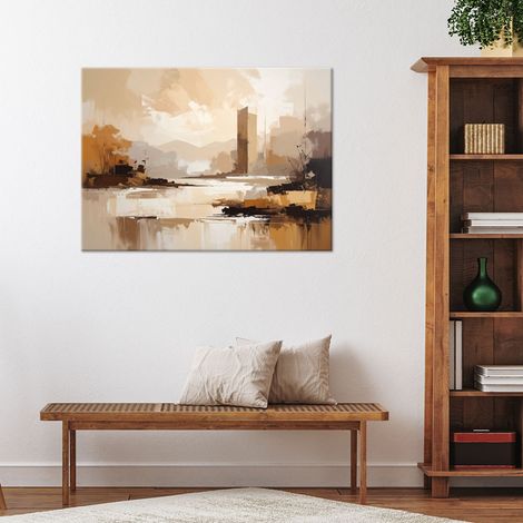 Wandbild Beige Landschaft 100x70 (1/4)