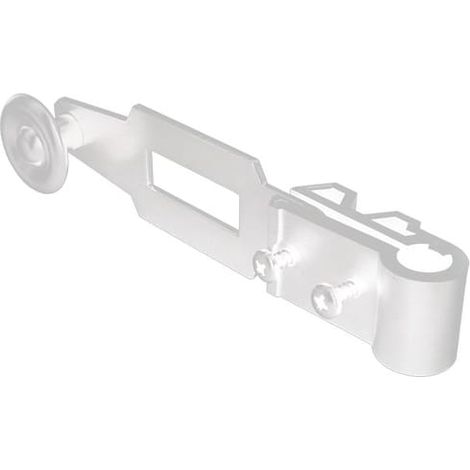 Poignée espagnolette standard - Diamètre Ø 14 mm - alu & composite - extérieur - Blanc