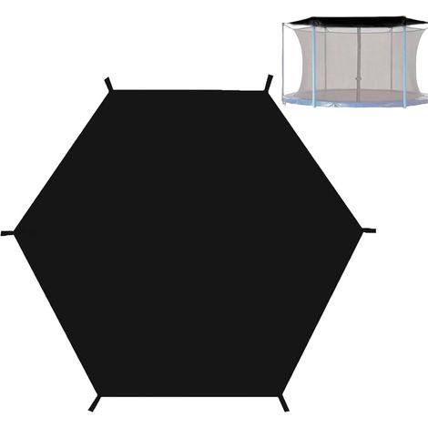 Funda para trampolín, toldo para trampolín, protección UV, protección solar, impermeable, plegable, accesorios de techo para trampolines de 6 postes (2,4 m – 6 postes)