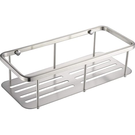 Etagère Murale Pour Douche - Acier Inoxydable 304 - Sans Perçage - 15 x 33 x 10 cm - Pour Salle De Bain Cuisine Toilette - 1 Pièce